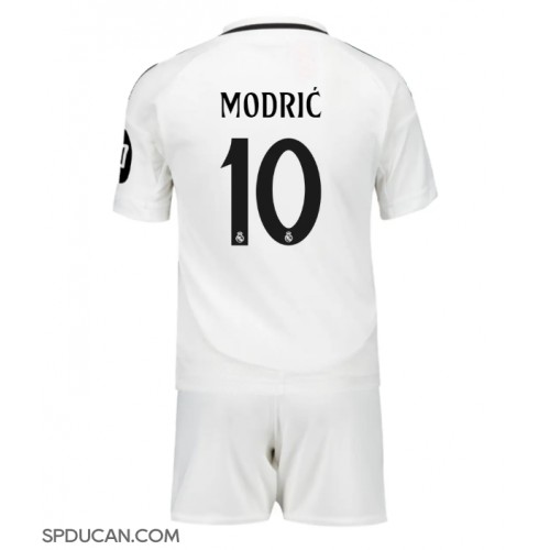 Dječji Nogometni Dres Real Madrid Luka Modric #10 Domaci 2024-25 Kratak Rukav (+ Kratke hlače)